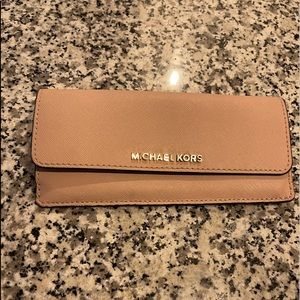 Light pale pink wallet
